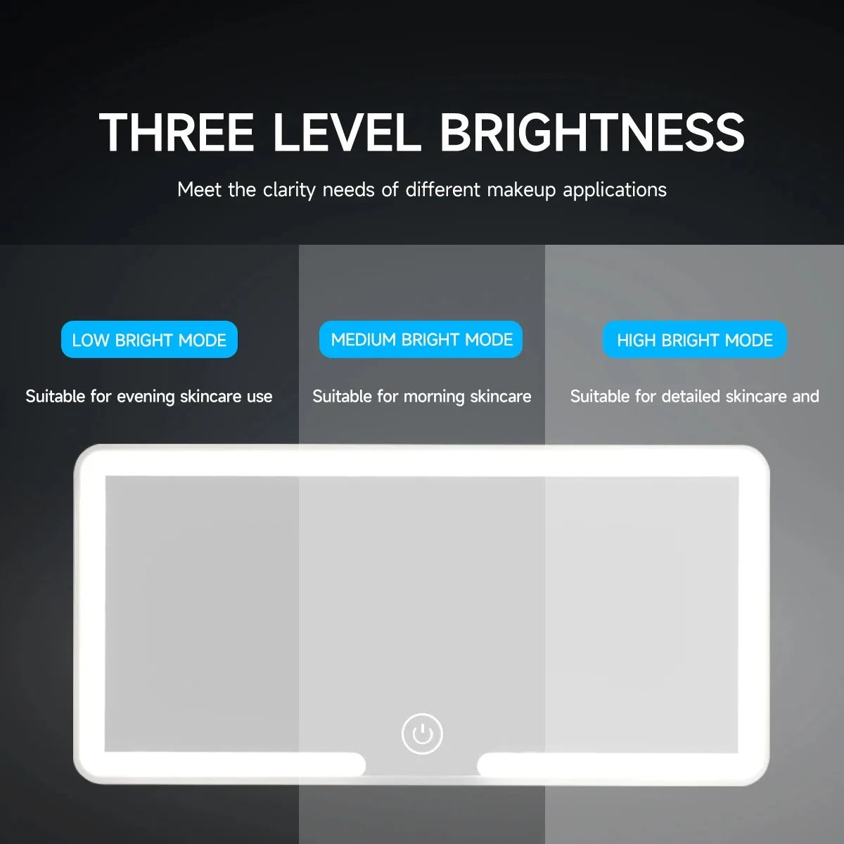 Car Interior Mirrors Sun Visor Plate LED HD Makeup Mirror for Girls Women Rechargeable Fill Light Universal Thin Vanity Mirror